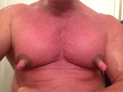 He is one very handsome man and with exceptional pecs and awesome nips!  WOOF