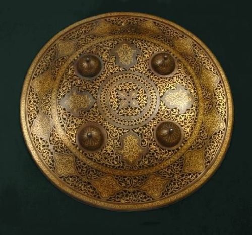 Gilded shield, Safavid dynasty, Iran