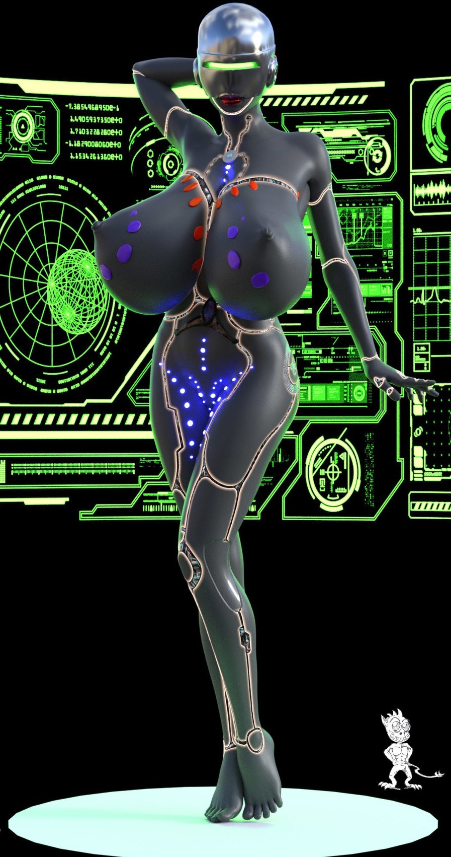   The Deviantart Show of Slim Ultra Busty Art #71 - Boobie Borg  2 - The Milk Fairy 