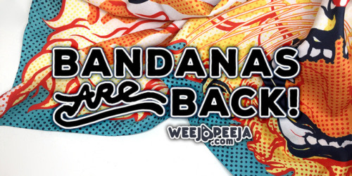 weejapeeja: More photos of our beautiful BANDANASOur 24" jersey-knit bandanas are vibrant and s