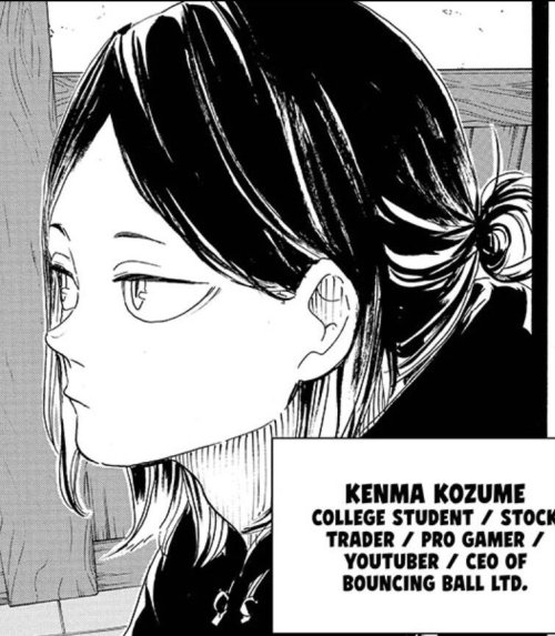 A redraw of the Haikyuu manga panel ft. Kenma Kozume