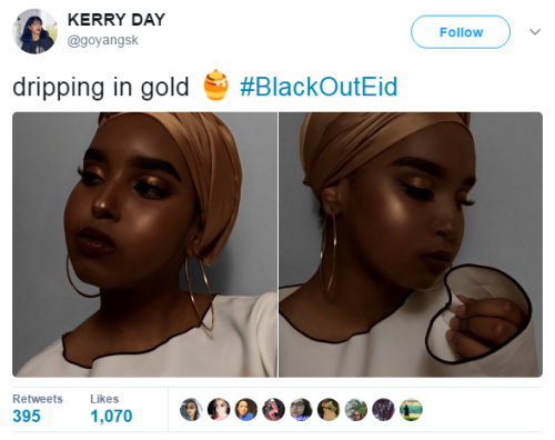 hustleinatrap:Blessed Eid all beautiful Black people!