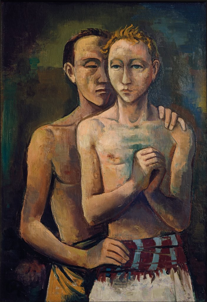 ratatoskryggdrasil:Karl Hofer, Two Friends, 1926