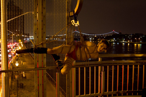 piper-doll: From April 18, 2012, when we stopped traffic over the FDR. Rope and some photos thanks t