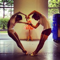 theballetblog:  Peggy and Gabor, Carolina Ballet   cute