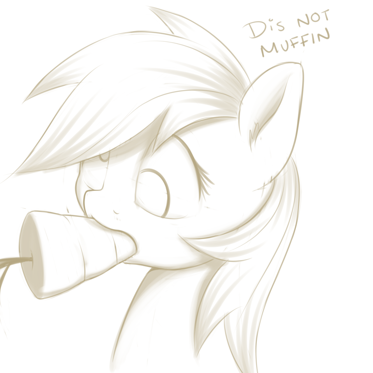 jolly-aroma-art:  Carrot is not part of diet.  No, Derpy. That is indeed not a muffin.