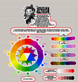 thundercluck-blog: Hey friends! Meg here for TUTOR TUESDAY! Just a quick beginning look at coors and some color theory! I’ve had a few recommendation for color palette stuff, so I hope this is a start! Paul has done some on color as well! If you have