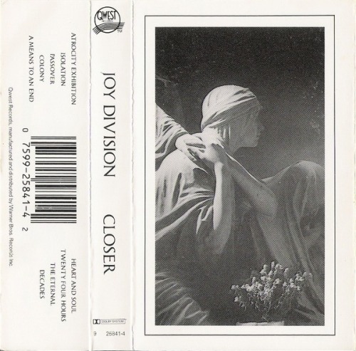 vinyloid:Joy Division - Closer (US Cassette) 1989