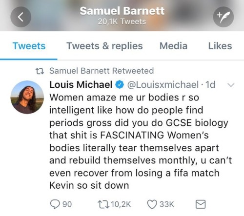 protecticarus:  reason 347 why samuel barnett is a wonderful man