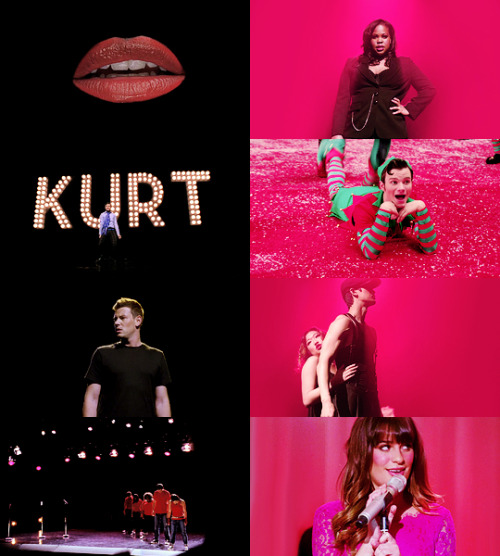 brittanacedes: GLEE MEME: Four Colors↳ White, blue, black and pink