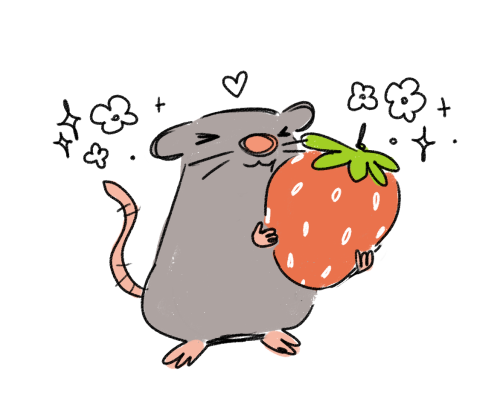 rosarrie: a rat and their strawberry 