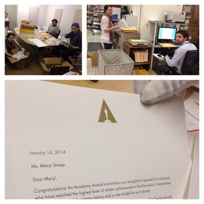 theacademy:
“Dear Ms. Streep, and other esteemed nominees, your Oscar nominees packets are now in the mail.
”