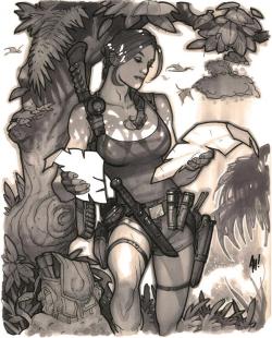 artverso:Adam Hughes - Tomb Raider 