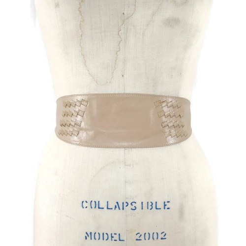 80s leather cummerbund belt Link in profile or message to purchase#vintagebelt #vintageleather #80