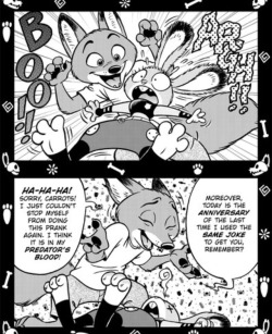 theblackelf: sweet–tooth:  darkskinnedprivilege:  itisjoke:   darkskinnedprivilege:  darkskinnedprivilege:  I love that the guy who wrote the Zootopia abortion comic also wrote a comic where Nick accidentally kills Judy  Claims to be pro-life. Kills