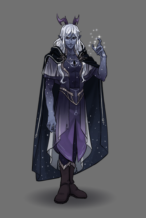 aureliegomez: Big purple sparkly man with long white hair