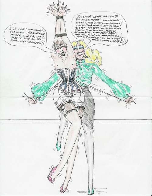 Do you like a bit of sissy art?More here: theworldofhugoblack.blogspot.com