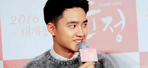 vogueksoo:  1/365 of kyungsoo ♡ ↦ 160104 Pure Love press con ©