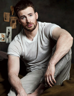 jjabramsed:  Chris Evans photographed by Mark Segal for W Magazine (May, 2013).    Damn Chris Evans! O.O