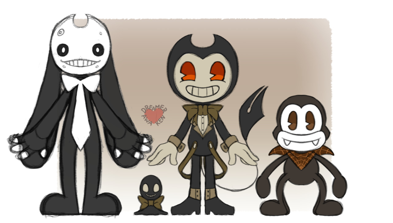 ⚡SalvagedEdish⚡ — A small AU where Bendy can't speak and meets