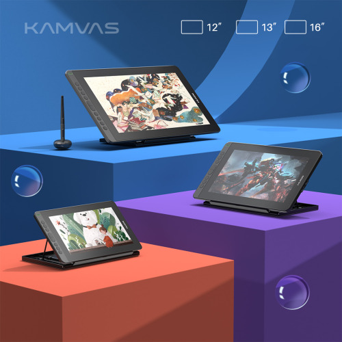  #HuionNewArrival⠀Introducing #Kamvas12 & #Kamvas16 (2021)⠀Our New members of the #Kamvas series