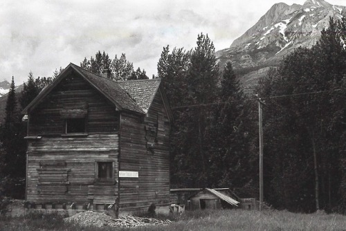 Decrepit Structure, Off BC 3 near Crowsnest Pass, British Columbia, 1974.