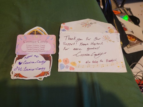 I Just Got Some Awesome Mail From @cosmica-candy ! I Finally Had Enough Muns For Stickers, And I'm Not