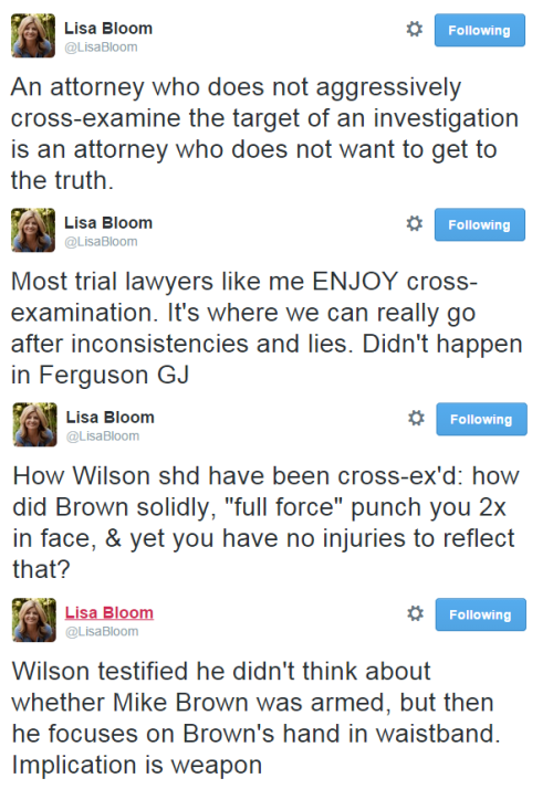 cccnnnfff:  rafi-dangelo:  Lisa Bloom, (Gloria Allred’s daughter) is an attorney, author, CNN legal analyst, and founder of general-practice law firm The Bloom Firm.  Let me just tell you it’s nice to see an actual lawyer reading McCulloch and his