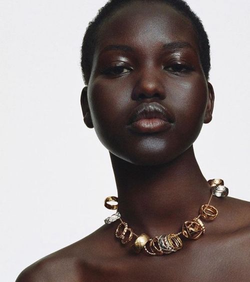 modelsof-color:Adut Akech by Tim Alkaim for Chanel Jewelry Collection 2020 