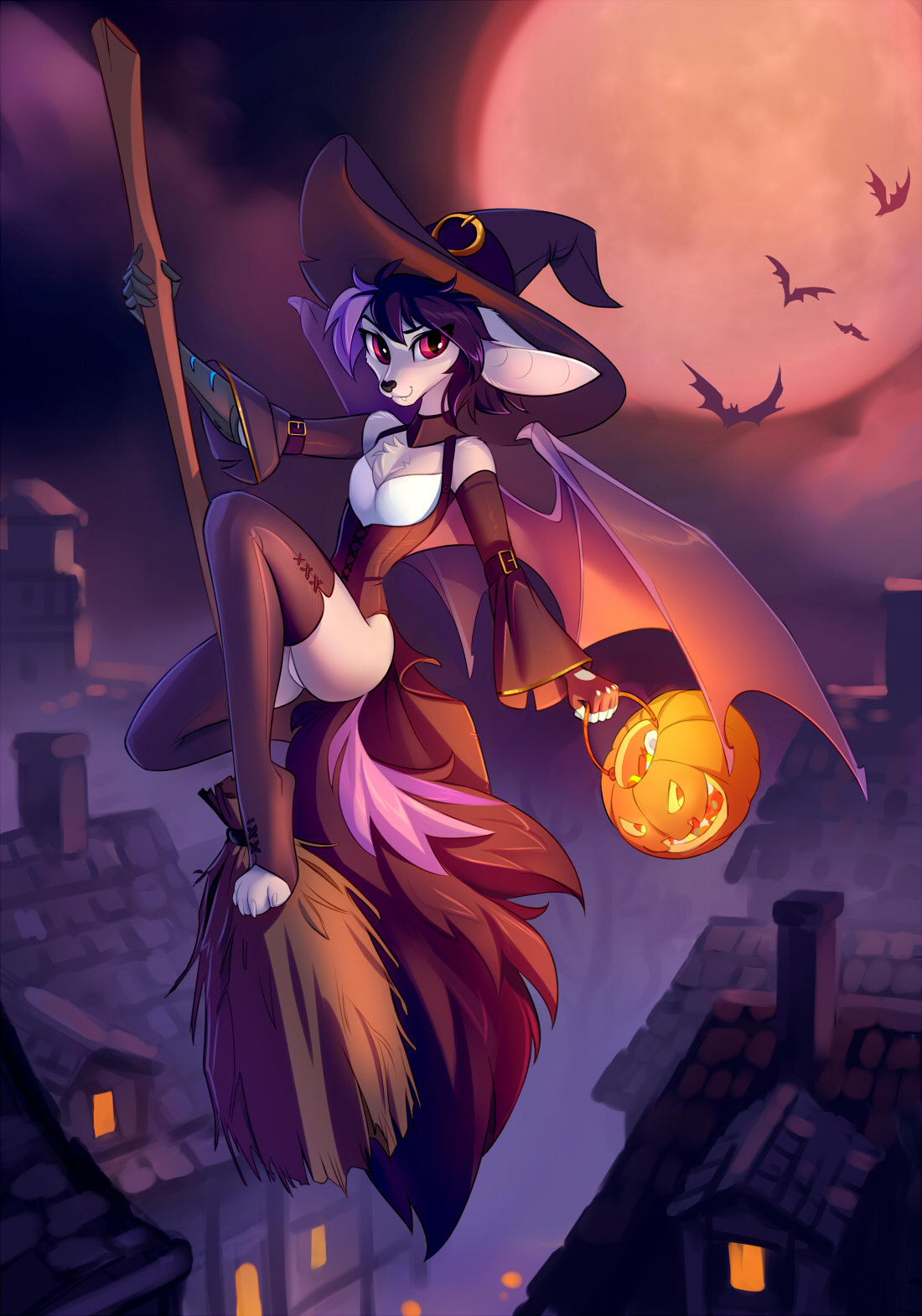 tomatocoup:  YCH done for Mango Twelve featuring their cute bat Sunny.