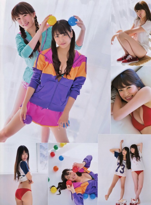 mayuyusuki:  吉田朱里 X 白間美瑠 ENTAME 2014.11
