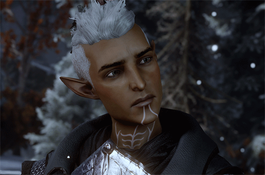thereluctantinquisitor:  Varric: So, elf. How’s the cold treating you? Fenris: