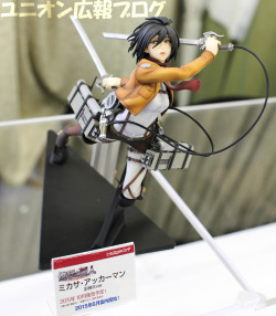 A clear look @ Union Creative’s second Mikasa figure!Like the first figure, this one is based off of another Asano Kyoji sketch: