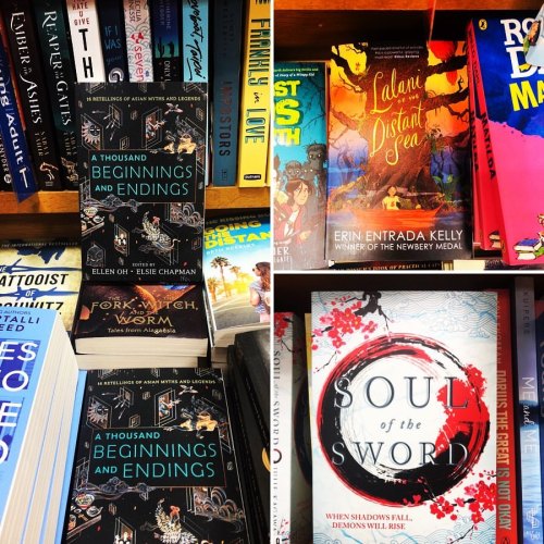 Co-host Wendy recently spotted these MG/YA #Asianlit books at Kinokuniya in Shinjuku, Tokyo!✨ • #ATh