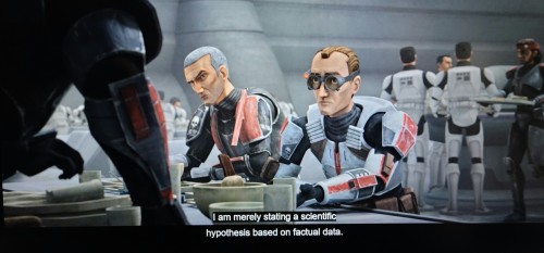 Remember In Season 1, Episode 1 Aftermath, Tech Says "I Am Merely Stating A Theoretical Hypothesis Based