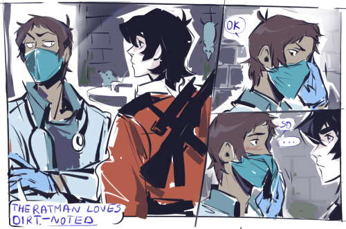 Messy stuff - part  4 ;D  Keith  -&gt;♫   / Lance -&gt;♫  sorry for my horrible handwriting :’D