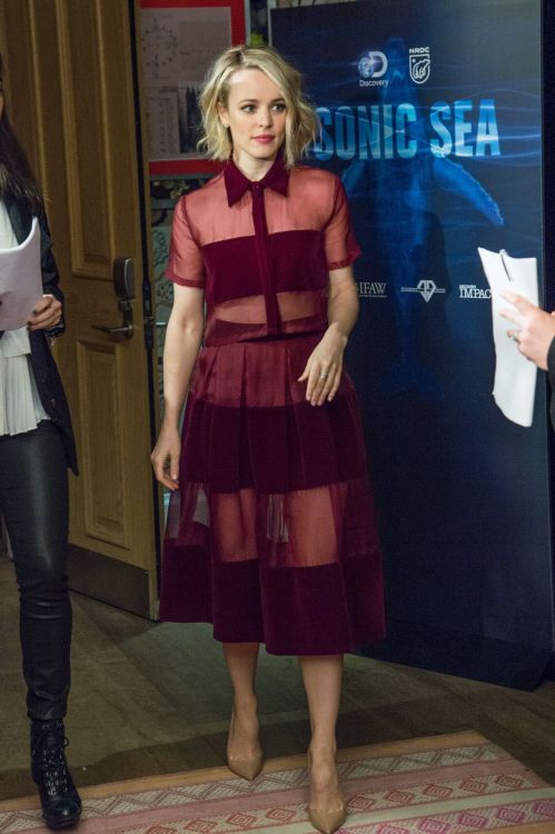 dailyactress:  Rachel McAdams – ‘Sonic Sea’ Screening in New York