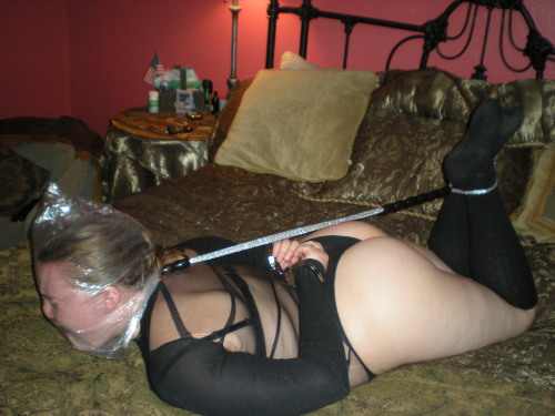 Porn Pics bpcouple:  Gasper in her first ever hogtie