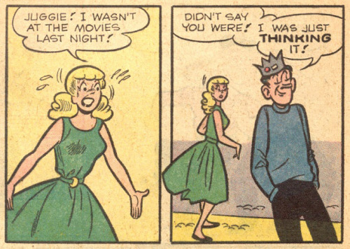 From The Thinking Man, Archie’s Pal Jughead #84 (1962).
