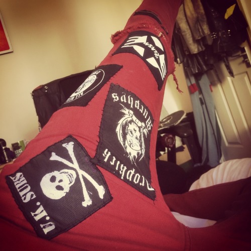 the-punk-prophet:  Working on a new pair of trousers