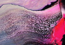 chewypinkdough:  Abstract acid painting Bubbles