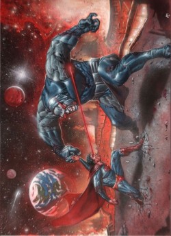 redcell6:  Superman vs Darkseid by Andrea
