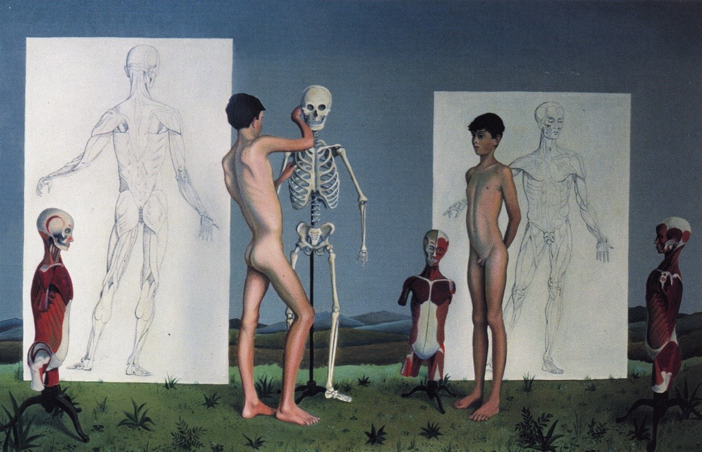 Erich (Ricco) Wassmer, “Anthropotomy”, oil on canvas, 1960