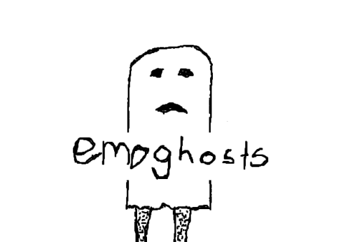 ive been thinking about emoghosts blog a lot lately and i do doodles of things i think about sometim