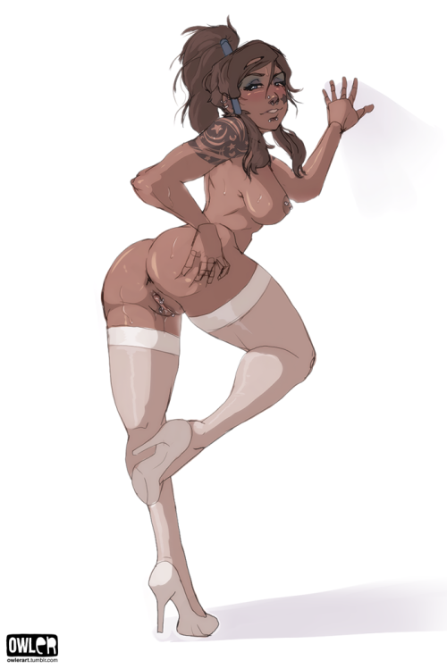 Korra sketch from stream and an alt version adult photos