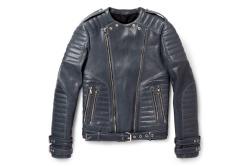 overdeauxis:  Balmain leather biker jacket.