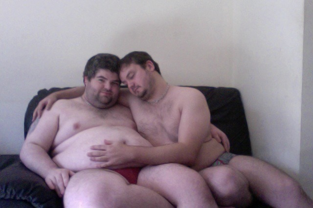 chubbyaddiction:  bobob112:  Me and my dannybear set1  Cute cuddles…