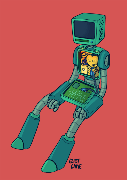eliotlime:another android BMO cause he’s fun to draw 