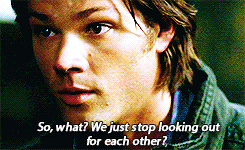 martyrrdean:  Supernatural rewatch » No Rest For The Wicked  - We take this knife,