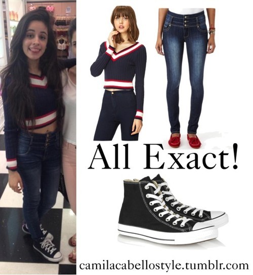 Camila Cabello Style — Camila with Fans Exact! Sweater: Forever 21 ...